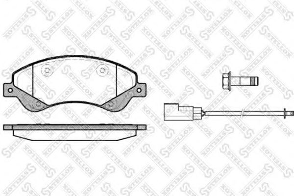 Тормозные колодки STELLOX 1262 002-SX