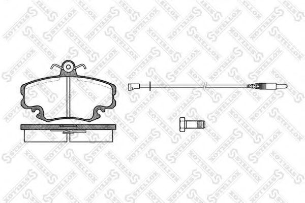 Тормозные колодки STELLOX 152 002-SX