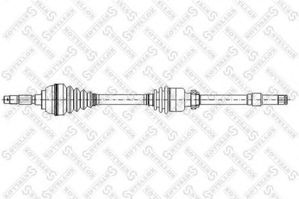 Полуось в сборе STELLOX 158 1772-SX