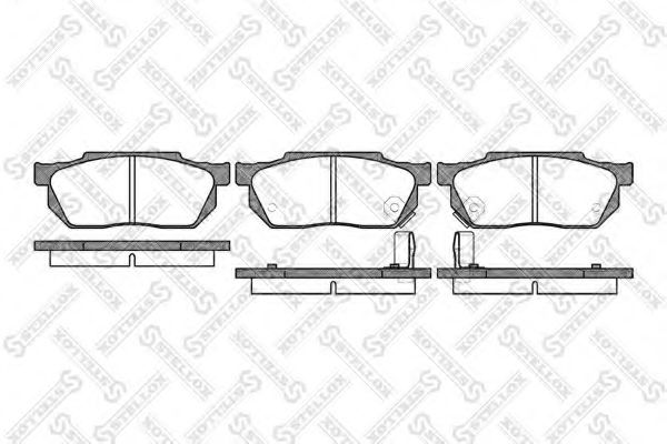 Тормозные колодки STELLOX 204 002-SX