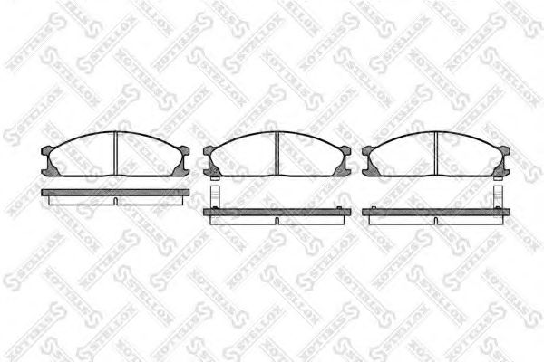 Тормозные колодки STELLOX 247 002-SX