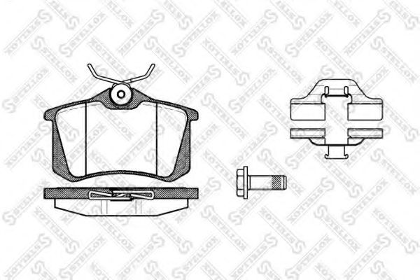 Тормозные колодки STELLOX 274 003B-SX