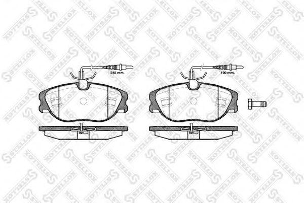 Тормозные колодки STELLOX 316 044B-SX