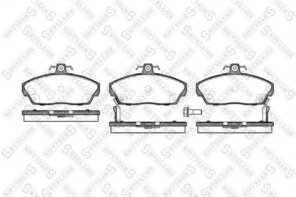 Тормозные колодки STELLOX 348 002B-SX