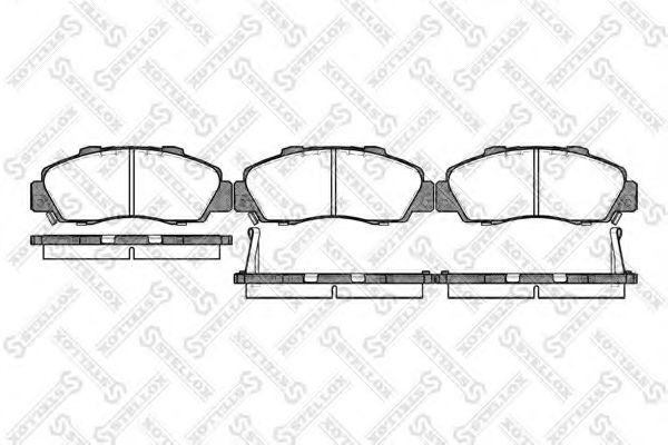 Тормозные колодки STELLOX 362 002B-SX