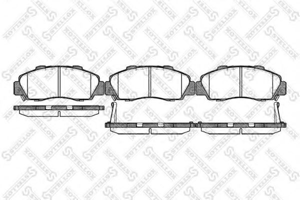 Тормозные колодки STELLOX 362 032B-SX