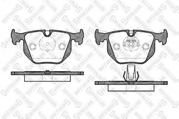 Тормозные колодки STELLOX 392 020B-SX