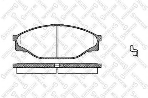 Тормозные колодки STELLOX 423 020-SX
