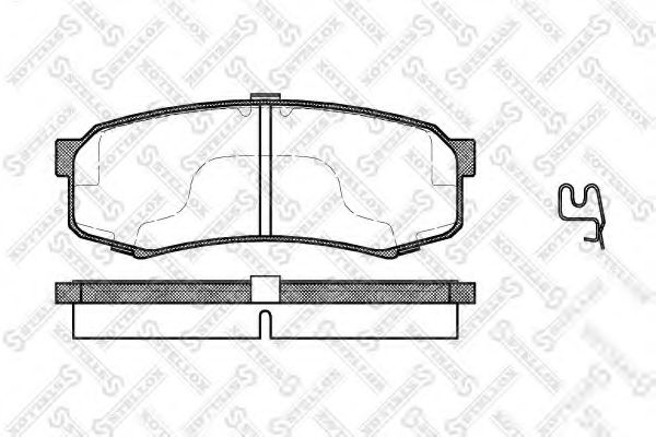Тормозные колодки STELLOX 424 004B-SX