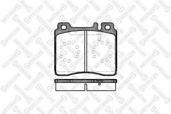 Тормозные колодки STELLOX 431 000B-SX
