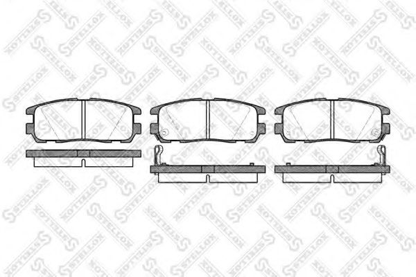 Тормозные колодки STELLOX 437 002B-SX