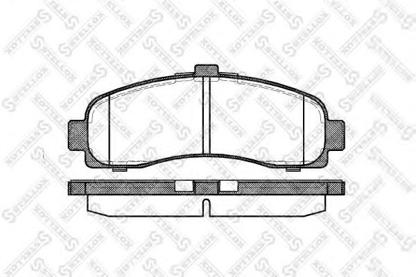 Тормозные колодки STELLOX 442 010B-SX