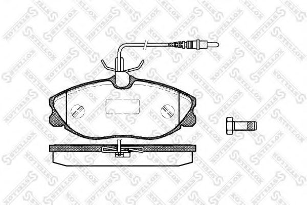 Тормозные колодки STELLOX 615 004B-SX