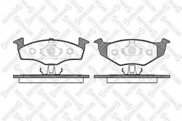 Тормозные колодки STELLOX 620 020B-SX