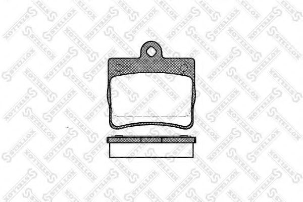 Тормозные колодки STELLOX 641 000B-SX