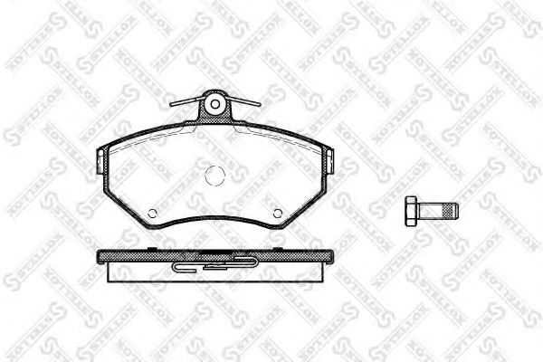 Тормозные колодки STELLOX 642 000B-SX