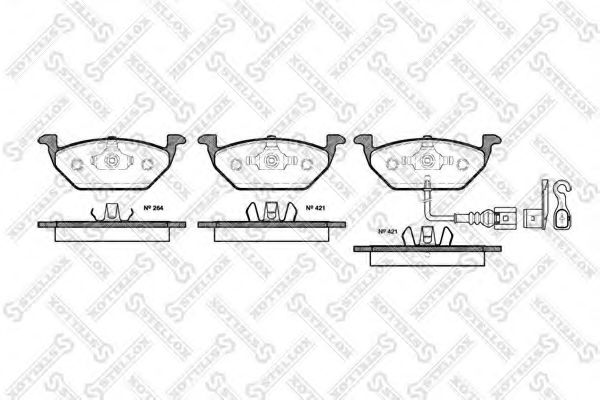 Тормозные колодки STELLOX 644 021B-SX