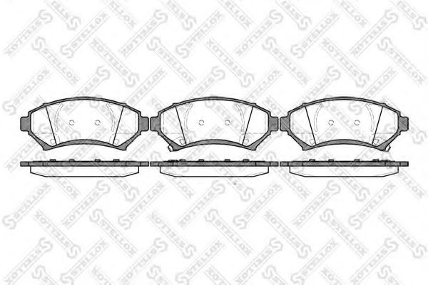 Тормозные колодки STELLOX 652 002B-SX