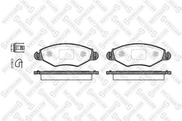 Тормозные колодки STELLOX 654 020B-SX