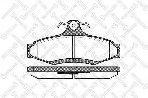 Тормозные колодки STELLOX 657 010B-SX