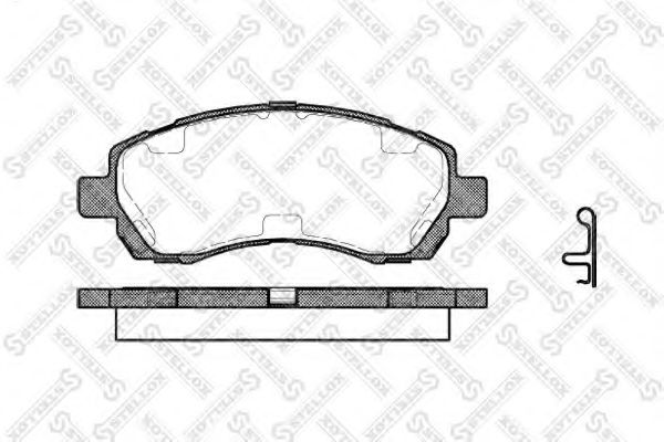 Тормозные колодки STELLOX 658 002B-SX