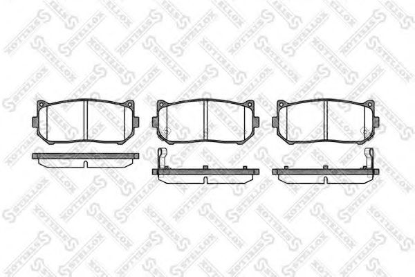 Тормозные колодки STELLOX 660 002-SX