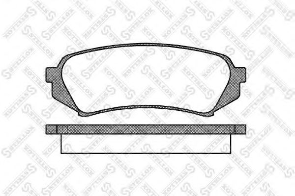 Тормозные колодки STELLOX 715 010B-SX