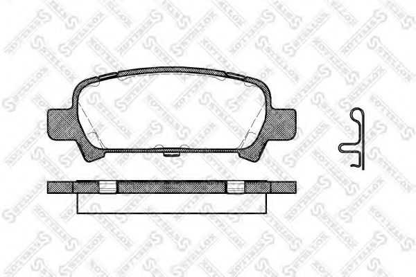 Тормозные колодки STELLOX 740 002B-SX