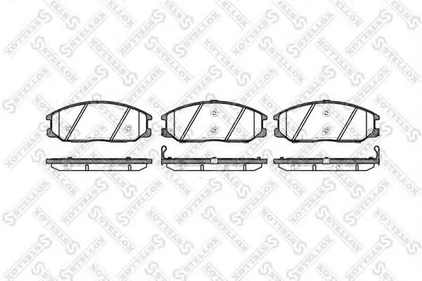 Тормозные колодки STELLOX 782 012B-SX