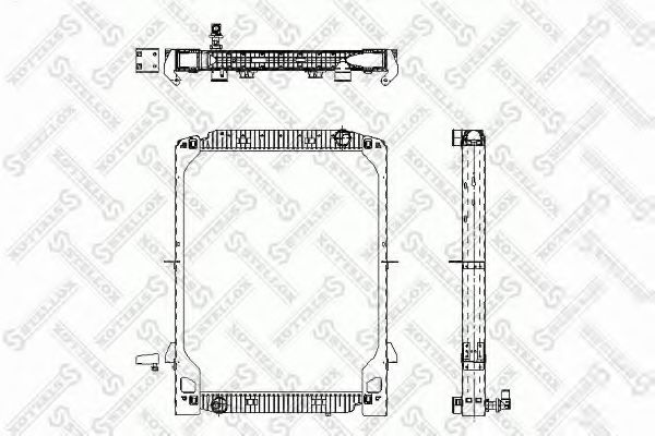 Радиатор охлаждения двигателя STELLOX 81-03319-SX
