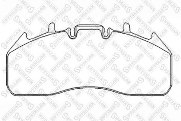 Тормозные колодки STELLOX 85-11432-SX