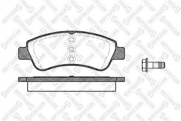 Тормозные колодки STELLOX 852 000B-SX