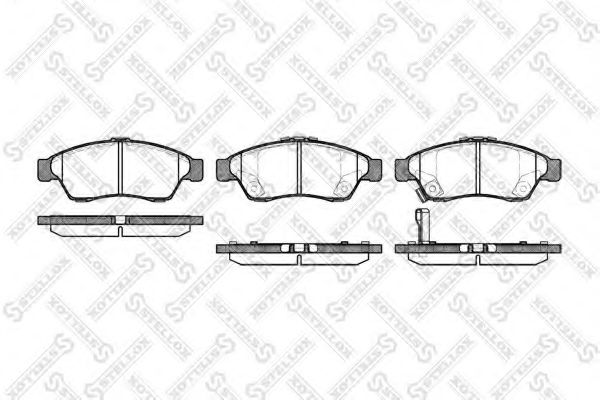 Тормозные колодки STELLOX 886 001B-SX