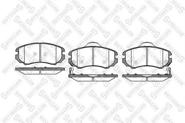 Тормозные колодки STELLOX 964 002B-SX