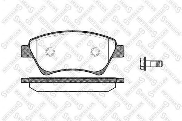 Тормозные колодки STELLOX 987 000B-SX