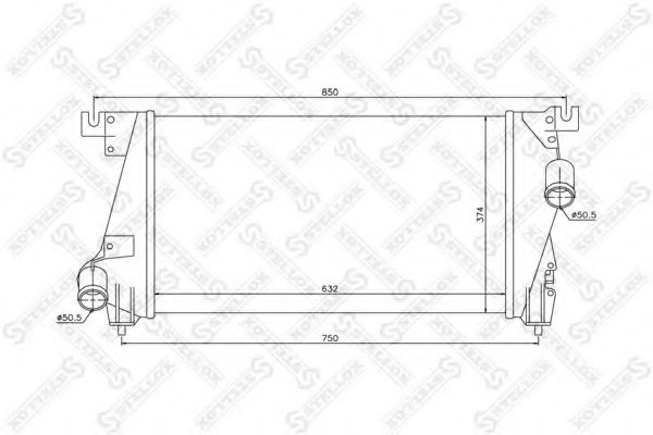 Интеркулер stellox 10-40172-SX