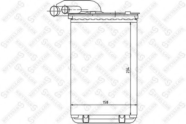 Радиатор печки STELLOX 10-35014-SX