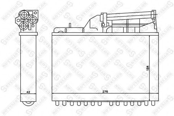 Радиатор печки STELLOX 10-35041-SX