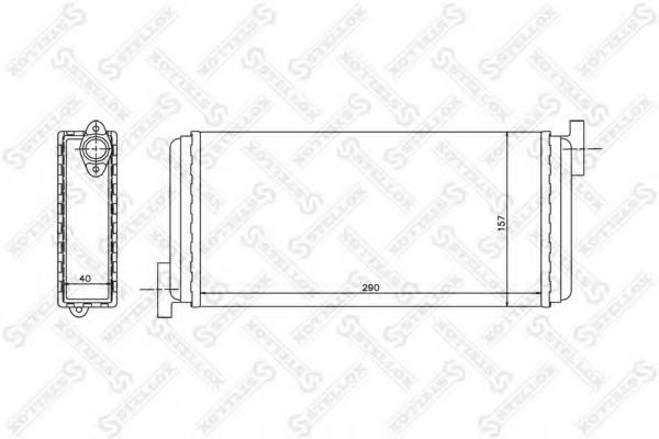 Радиатор печки STELLOX 10-35049-SX