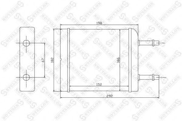 Радиатор печки STELLOX 10-35050-SX