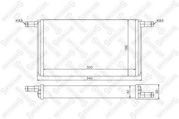 Радиатор печки STELLOX 10-35064-SX