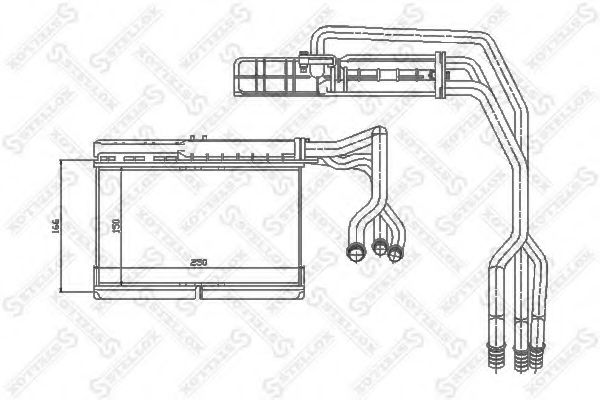 Радиатор печки STELLOX 10-35073-SX