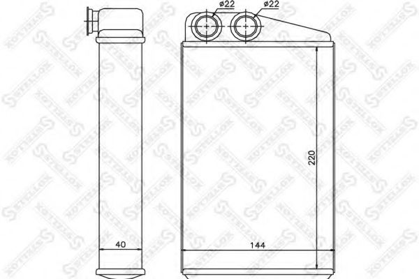 Радиатор печки STELLOX 10-35097-SX