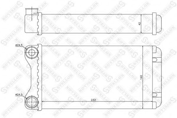 Радиатор печки STELLOX 10-35102-SX