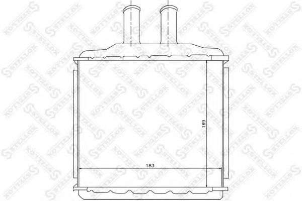 Радиатор печки STELLOX 10-35105-SX