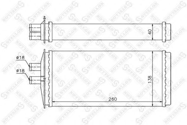 Радиатор печки STELLOX 10-35109-SX