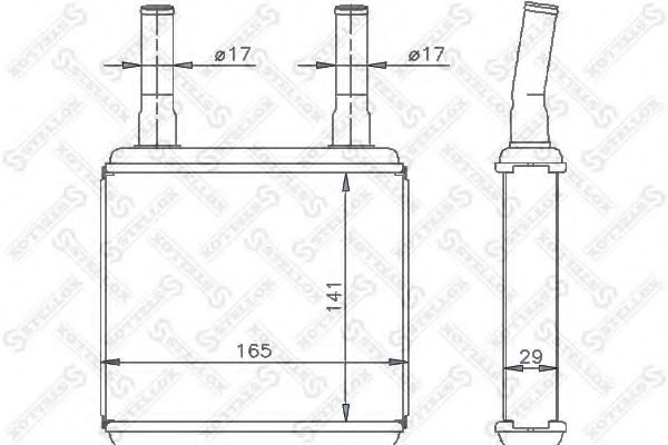 Радиатор печки STELLOX 10-35113-SX