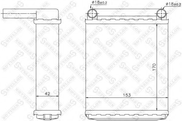 Радиатор печки STELLOX 10-35139-SX