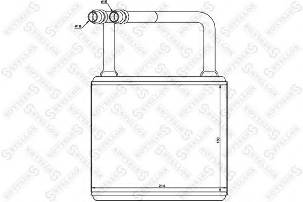 Радиатор печки STELLOX 10-35145-SX