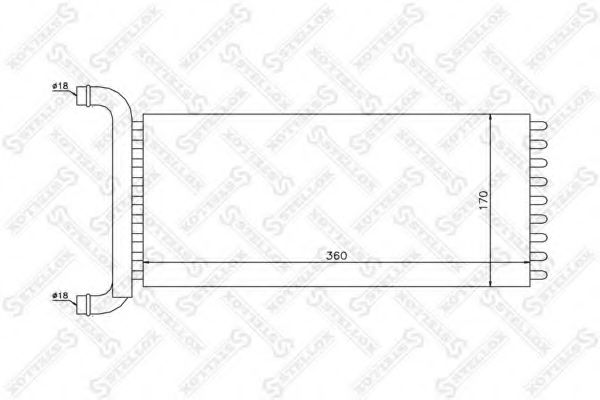 Радиатор печки STELLOX 10-35201-SX